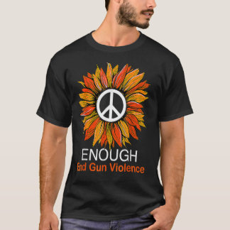 Camiseta Usar Naranja Paz Girasol Suficiente Terminar Viole