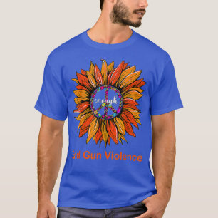 Camiseta Usar Naranja Paz Girasol Suficiente Terminar Viole