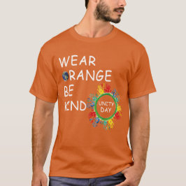 Camiseta usar naranja ser un día de unidad amable