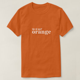 Camiseta usar naranja #wearorange