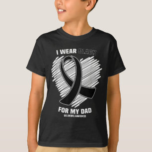 Camiseta Usar Negro Por Conciencia del Cáncer de Piel Melan