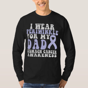 Camiseta Usar Periwinkle Por Mi Papá Cáncer De Estómago