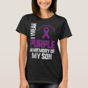 Camiseta Usar Purplen En Memoria De Los Avisos De Sobredosi