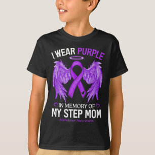 Camiseta Usar Púrpura En Memoria De La Madre De Paso Alzhei
