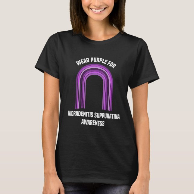 Camiseta Usar Púrpura Para Concienciación Sobre Hidradeniti (Anverso)