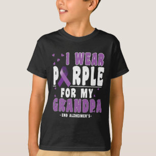 Camiseta Usar Púrpura Para El Abuelo Alzheimer Alzheimer Co