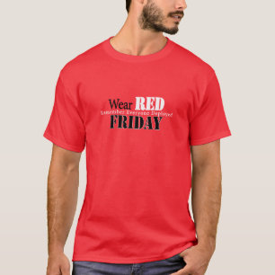 Camiseta Usar rojo el viernes