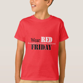 Camiseta Usar rojo el viernes