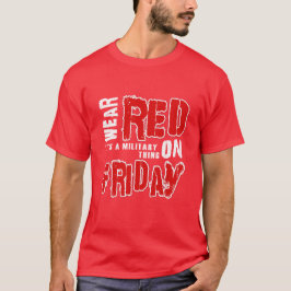 Camiseta Usar rojo el viernes