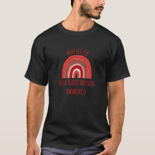 Camiseta Usar Rojo Para Concienciación Sobre La Presión Art