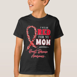 Camiseta Usar Rojo Por Mi Mamá Conciencia Del Día Mundial D