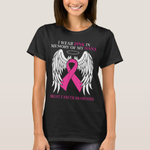Camiseta Usar rosa en memoria del cáncer de mama de la abue