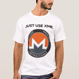 Camiseta Usar sólo XMR (Monero)