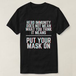 Camiseta Usar Una Inmunidad De Manto De Máscara