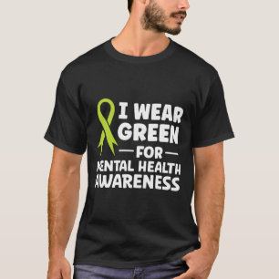 Camiseta Usar Verde Para Concienciar Sobre La Salud Mental