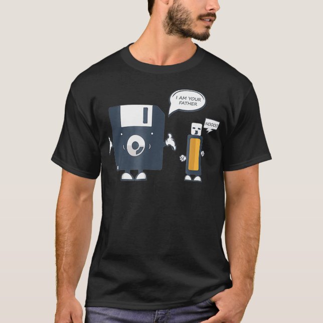 Camiseta USB Floppy Disk I Am Your Father T Funny Nerd Geek (Anverso)
