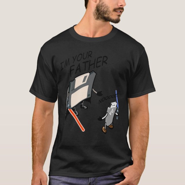 Camiseta Usb Soy tu padre divertido (Anverso)