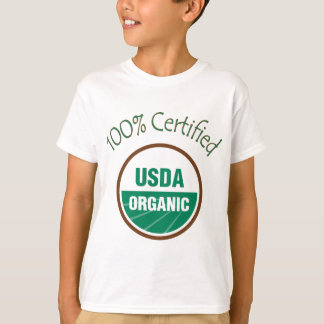Camiseta USDA certificado el 100% orgánico