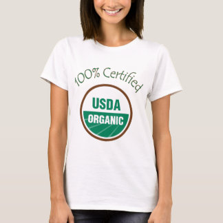 Camiseta USDA certificado el 100% orgánico
