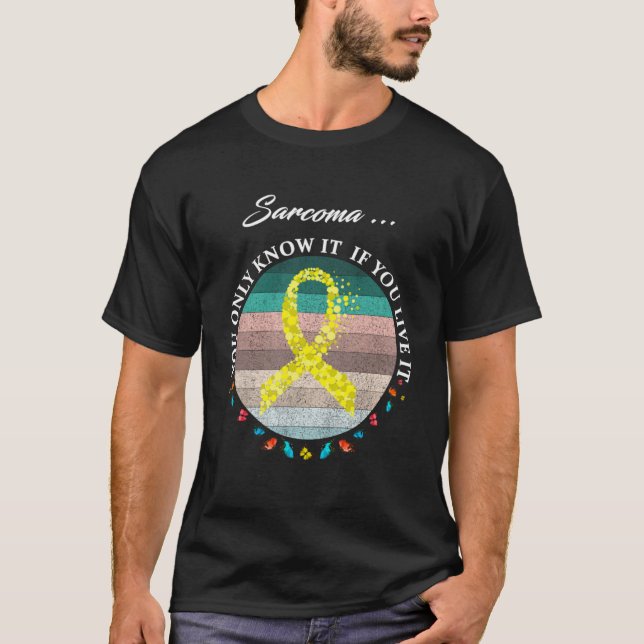 Camiseta Usé Amarillo Para El Guerrero De Concienciación So (Anverso)