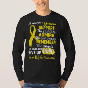 Camiseta Usé Apoyo Amarillo A Los Combatientes Spina Bifida