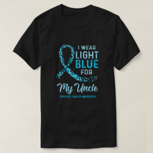 Camiseta Usé Azul Claro Para Mi Tío Cáncer De Próstata Awa