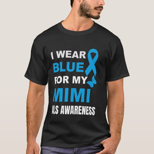 Camiseta Usé AZUL PARA MI CONCIENCIA DE MIMI ALS (Anverso)