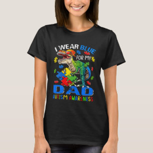 Camiseta Usé Azul Para Mi Padre Dinosaurio De Conciencia De