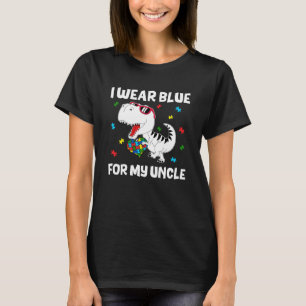 Camiseta Usé Azul Para Mi Tío Dinosaurio De Conciencia Del