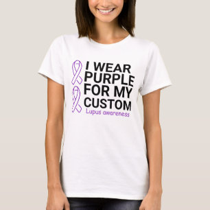 Camiseta Usé PURPLE PARA MI PERSONALIZADO Lupus awarenes