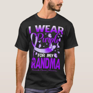 Camiseta Usé Púrpura Para Mi Abuela Cáncer Pancreático Awa