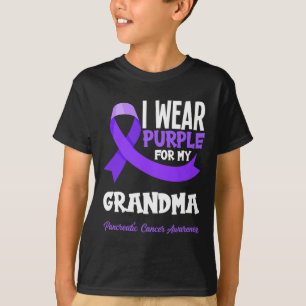 Camiseta Usé Púrpura Para Mi Abuela Cáncer Pancreático Awa