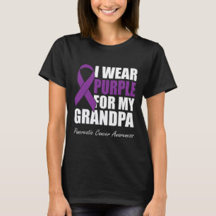 Camiseta Usé Púrpura Para Mi Abuelo Cáncer Pancreático Awa
