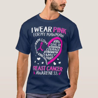 Camiseta Usé Rosa Para Mi Cinta Mawmaw Cáncer De Mama Awa