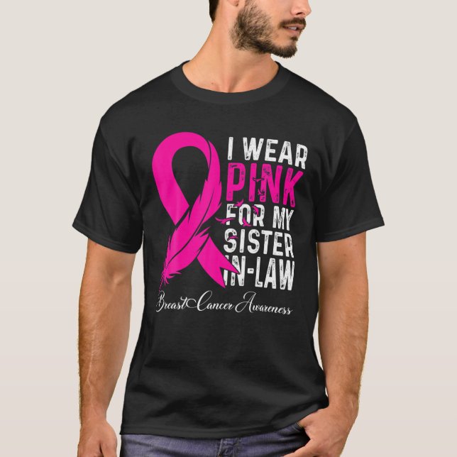 Camiseta Usé Rosa Para Mi Hermana Con Cáncer De Mama Awa