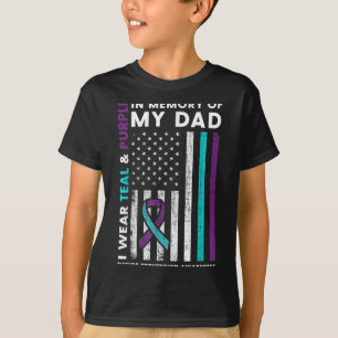 Camiseta Usé Un &amp Verde azulado; Morado En Memoria De Mi