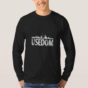 Camiseta Usedom Skyline Seagulls Baltic Island Pomeranian B