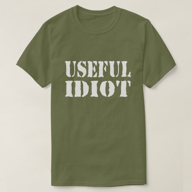 CAMISETA USEFUL IDIOT (Diseño del anverso)