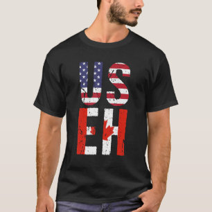 Camiseta Useh America Bandera del Día de Canadá American Pr