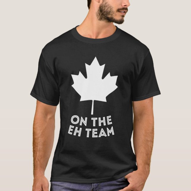 Camiseta USEH Funny canadiense Eh Bandera canadiense nortea (Anverso)