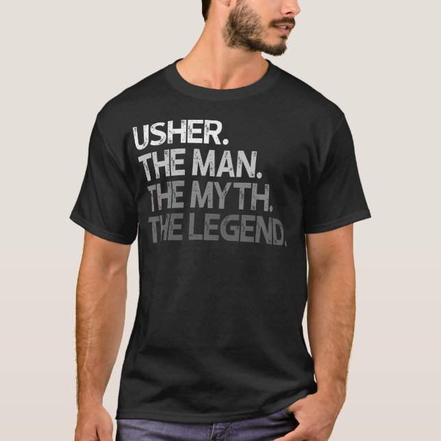 Camiseta Usher Regalo La leyenda del mito del hombre (Anverso)