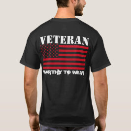 Camiseta USMC RED - Veterano - Vale la pena usar