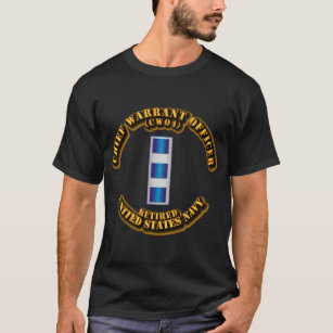 Camiseta USN - Oficial Jefe de Orden - CW4 - Reti