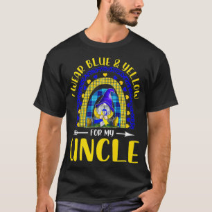 Camiseta Uso Amarillo Azul Para El Síndrome De Tío Down T