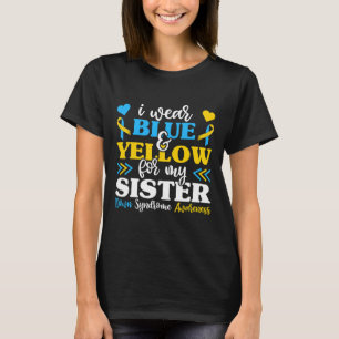 Camiseta Uso Amarillo Azul Para Mi Hermana Con Síndrome De 