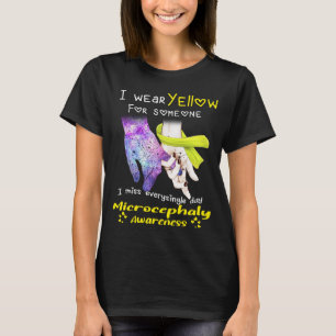 Camiseta Uso Amarillo Para Alguien Concienciación Con Micro