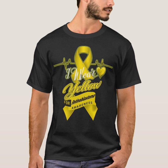 Camiseta Uso Amarillo para Conciencia sobre Retinoblastoma (Anverso)