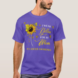 Camiseta Uso Amarillo Para Concienciar Sobre El Cáncer De H