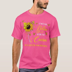 Camiseta Uso Amarillo Para Concienciar Sobre El Cáncer De H