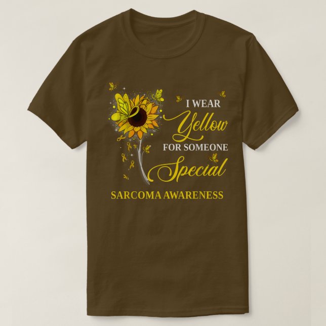 Camiseta Uso Amarillo Para Concienciar Sobre Sarcoma Giraso (Diseño del anverso)